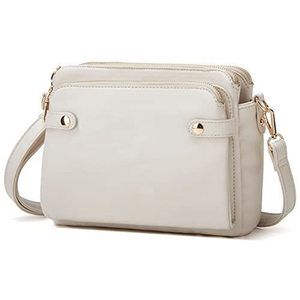 Crossbody Bags For ThreeLayer Crossbody Clutch Vegan Luxe Material